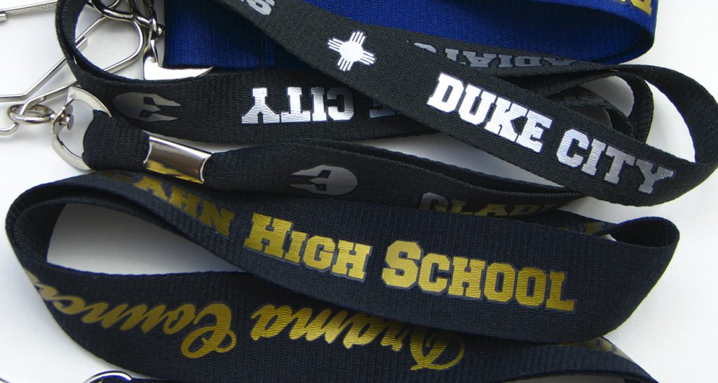 metallic lanyards